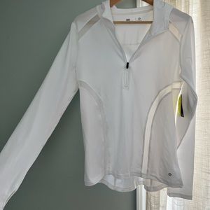 NWT White Athletic Hoodie